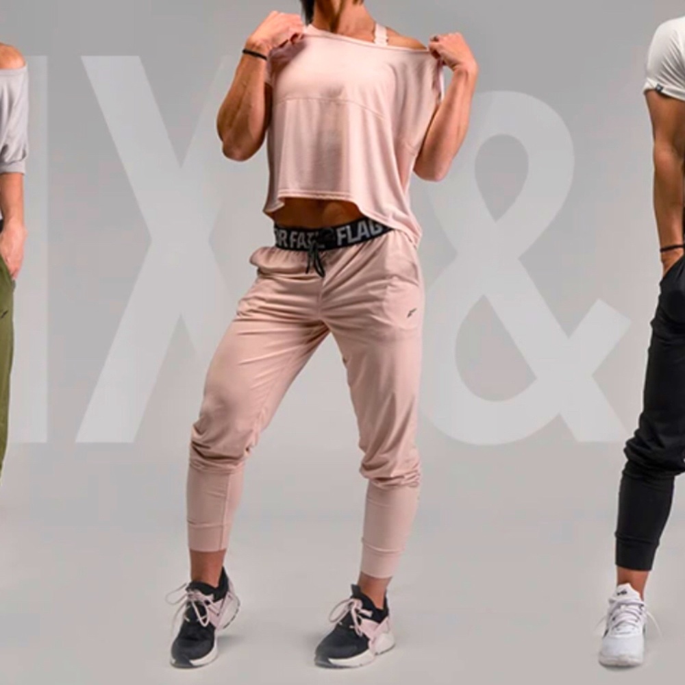 Flag Nor Fail Blush colored joggers